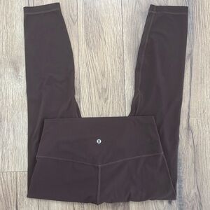 Lululemon Align High Rise Pant 25" In Espresso Size 10
